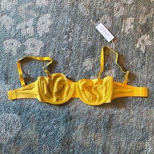 NWT Cuup The Balconette Mesh Bra in Marigold in 30F